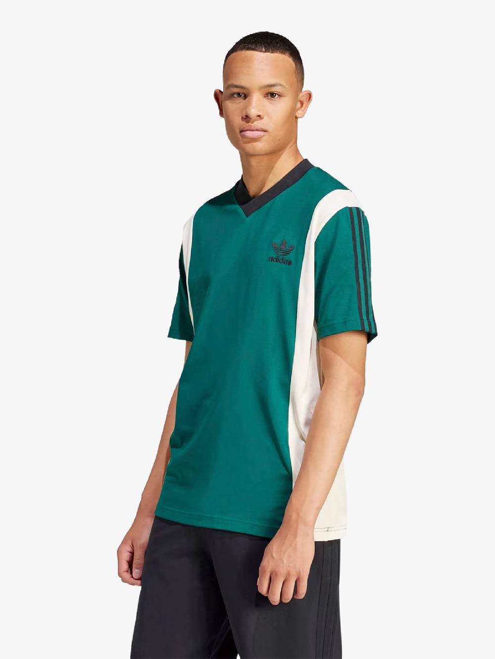 ADIDAS T-shirt Archive Panel Uomo Un Cotone Verde