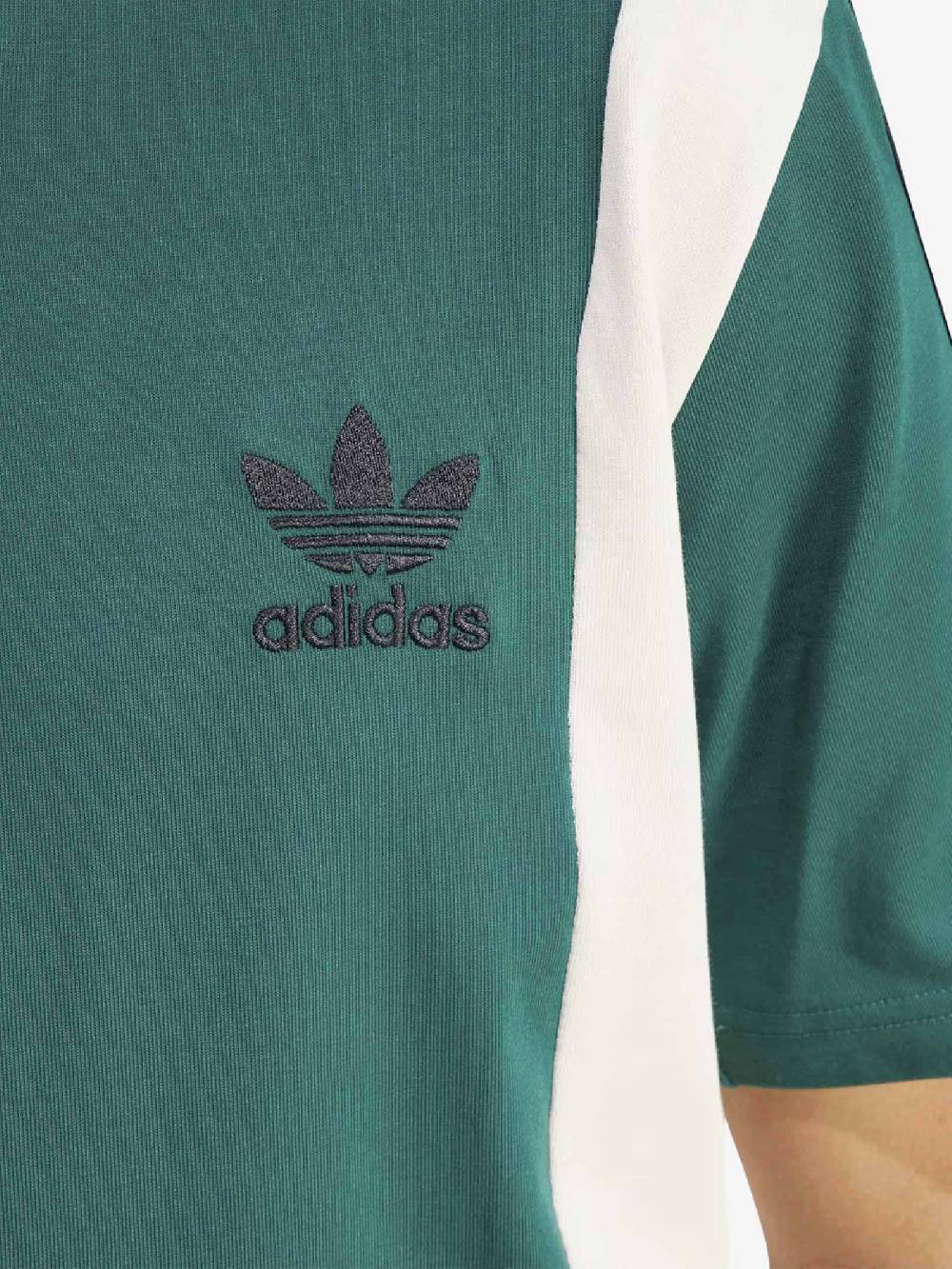 ADIDAS T-shirt Archive Panel Uomo Un Cotone Verde