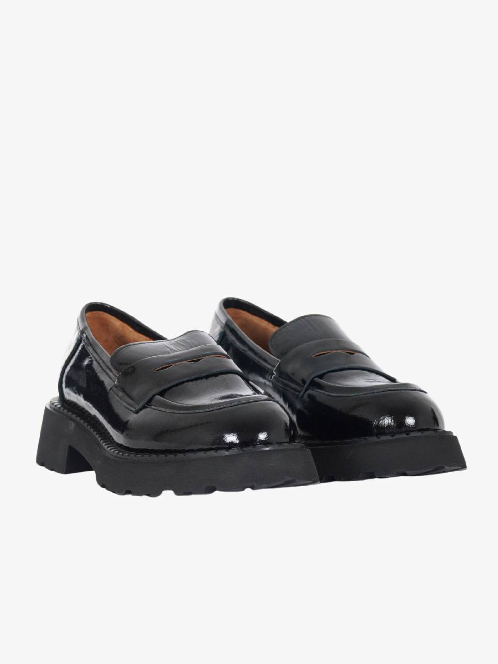 ALBANO Mocassini 2507 Donna In Pelle Vernice Nero