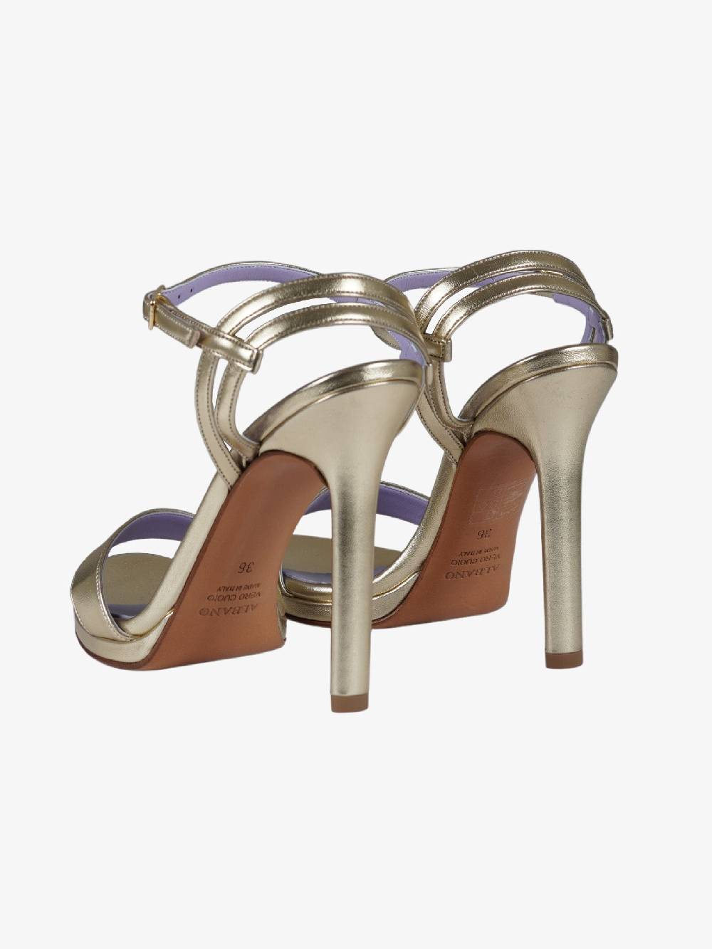 ALBANO Sandali 3307 Metal Platino Donna Liscio