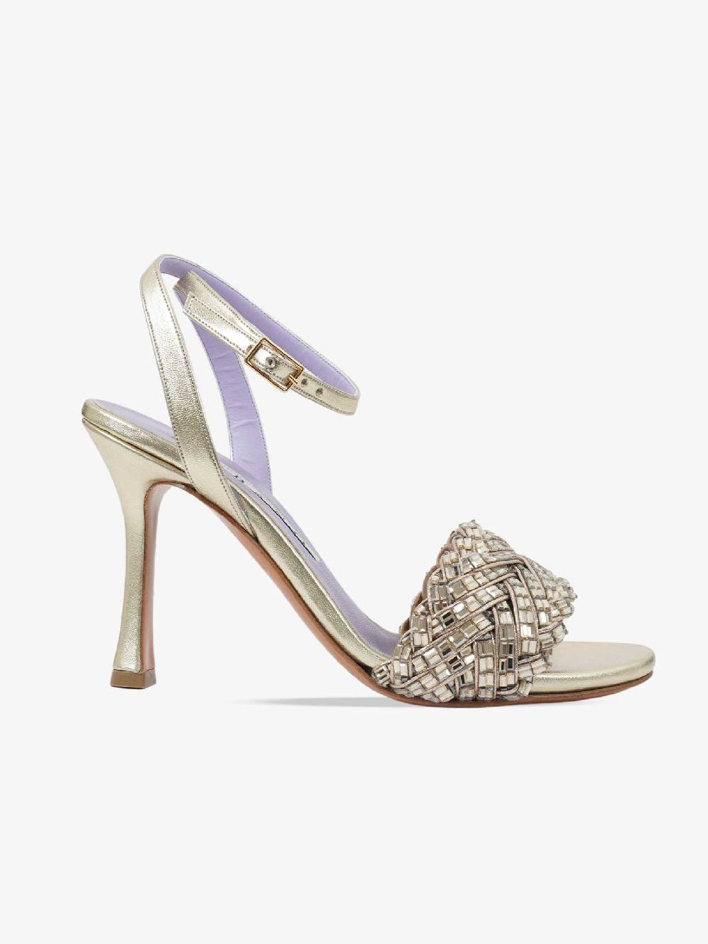 ALBANO Sandali con tacco 5073/85 donna oro