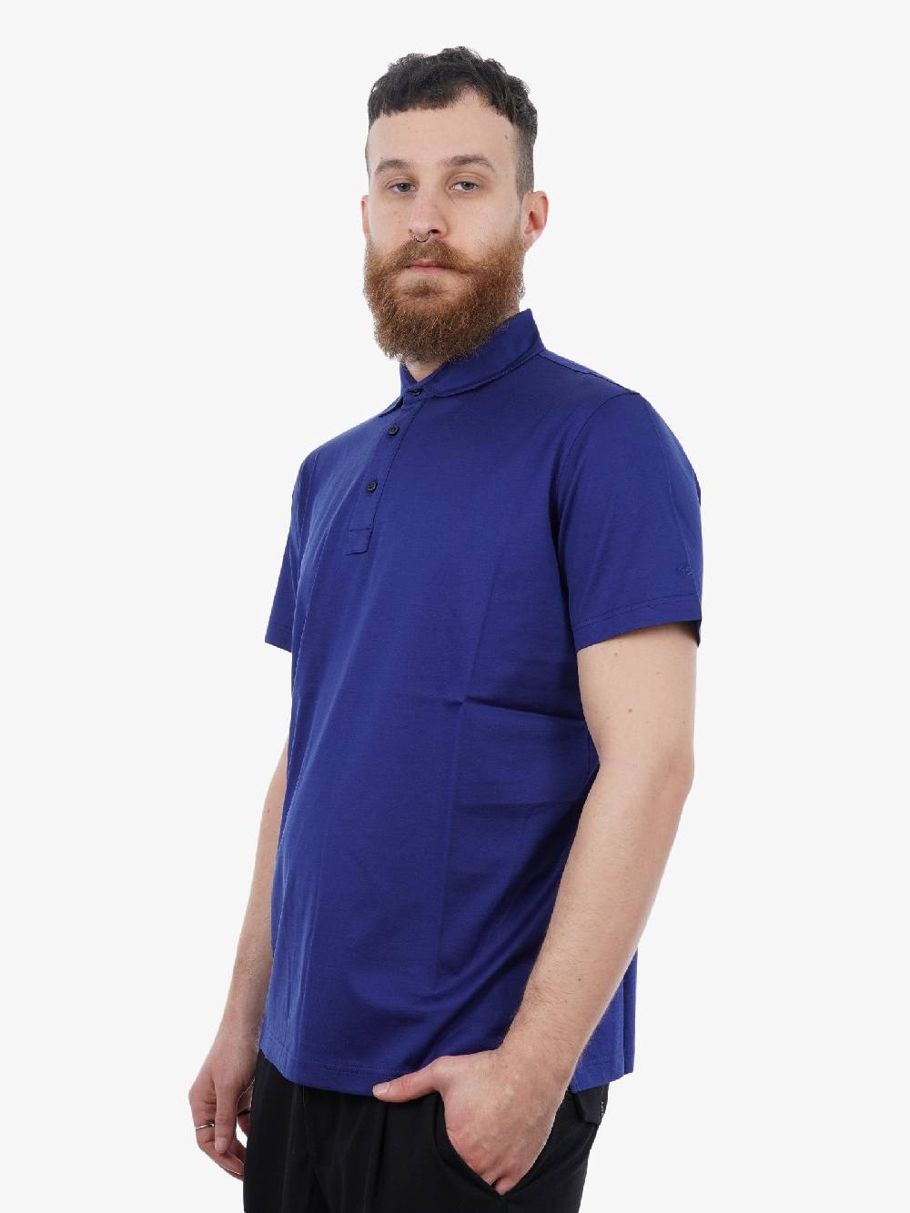 ALESSANDRO DELL'ACQUA Polo Uomo In Cotone Blu Navy