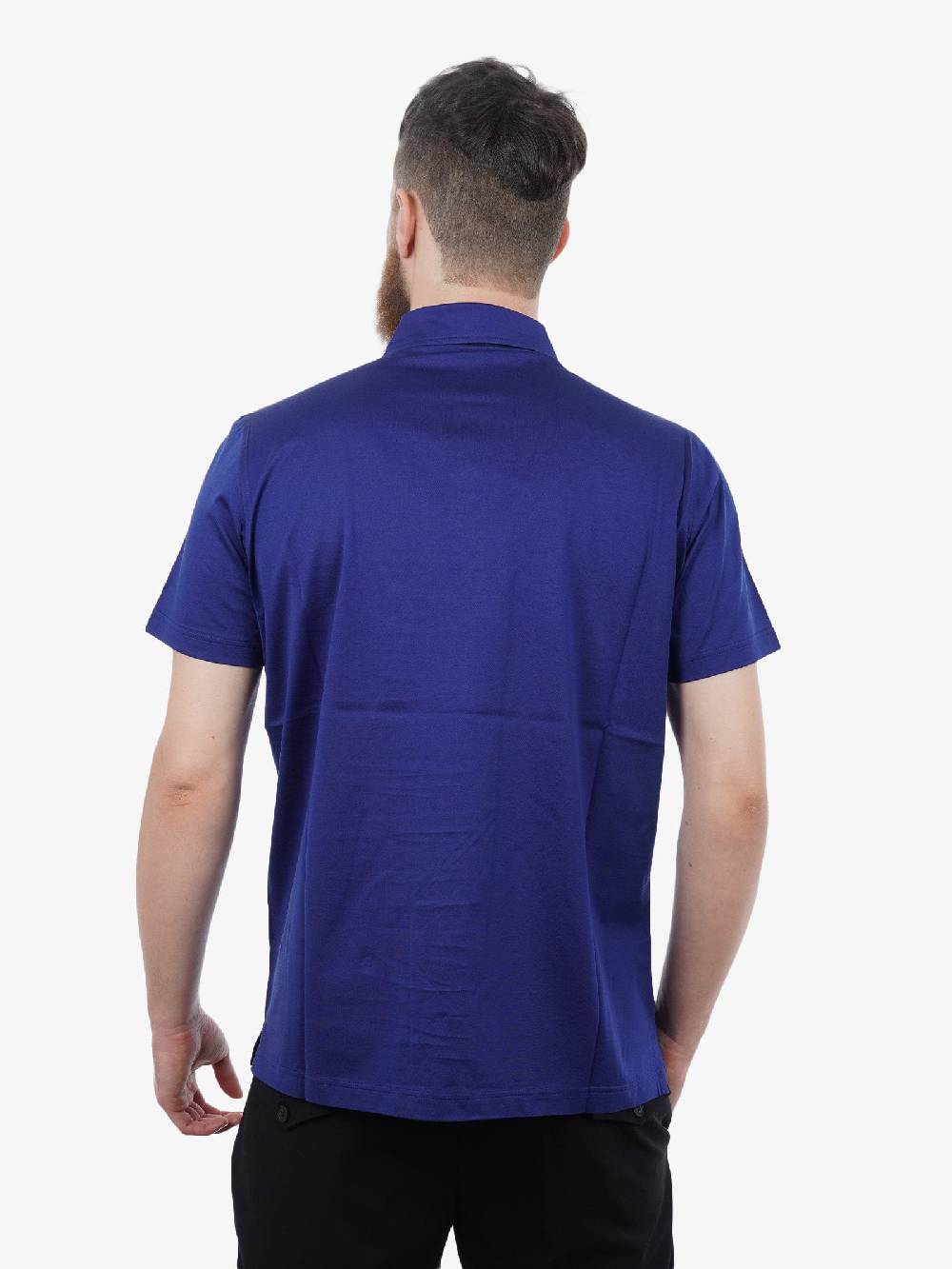 ALESSANDRO DELL'ACQUA Polo Uomo In Cotone Blu Navy