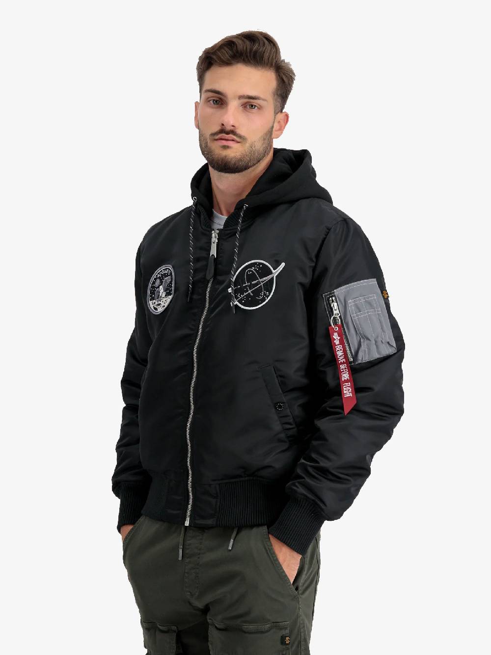 ALPHA INDUSTRIES Bomber MA-1 VF Uomo Nero