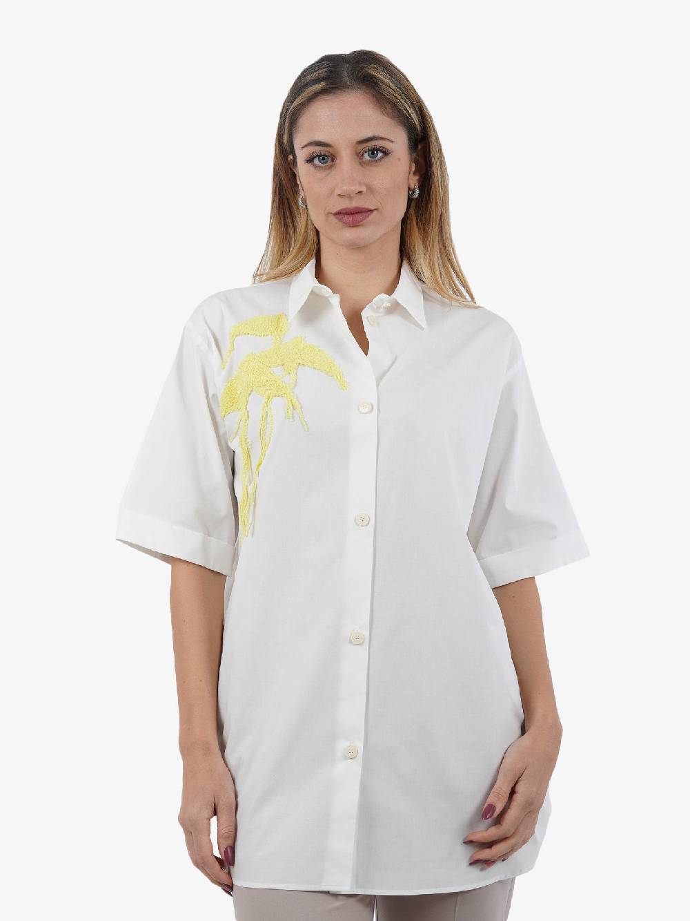 ALYSI Camicia Shirt&Co Fly Donna Bianca