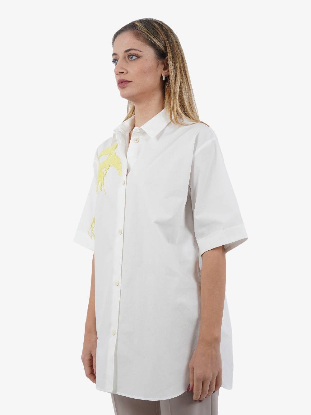 ALYSI Camicia Shirt&Co Fly Donna Bianca