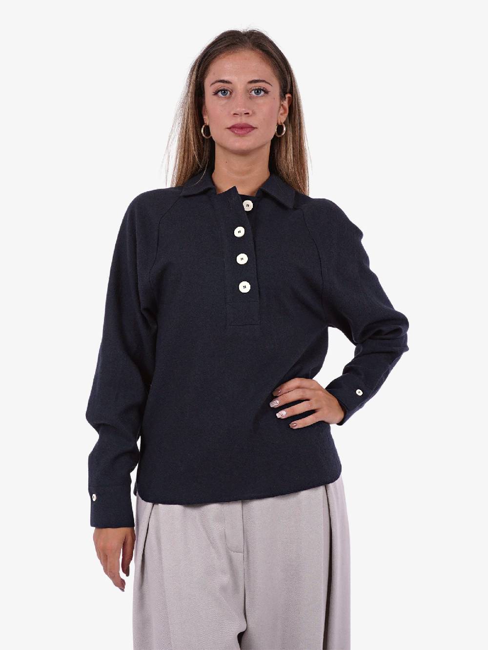 ALYSI Polo In Lana Donna Morbido