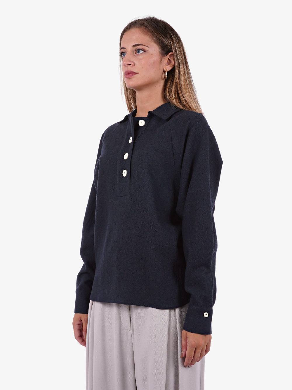 ALYSI Polo In Lana Donna Morbido