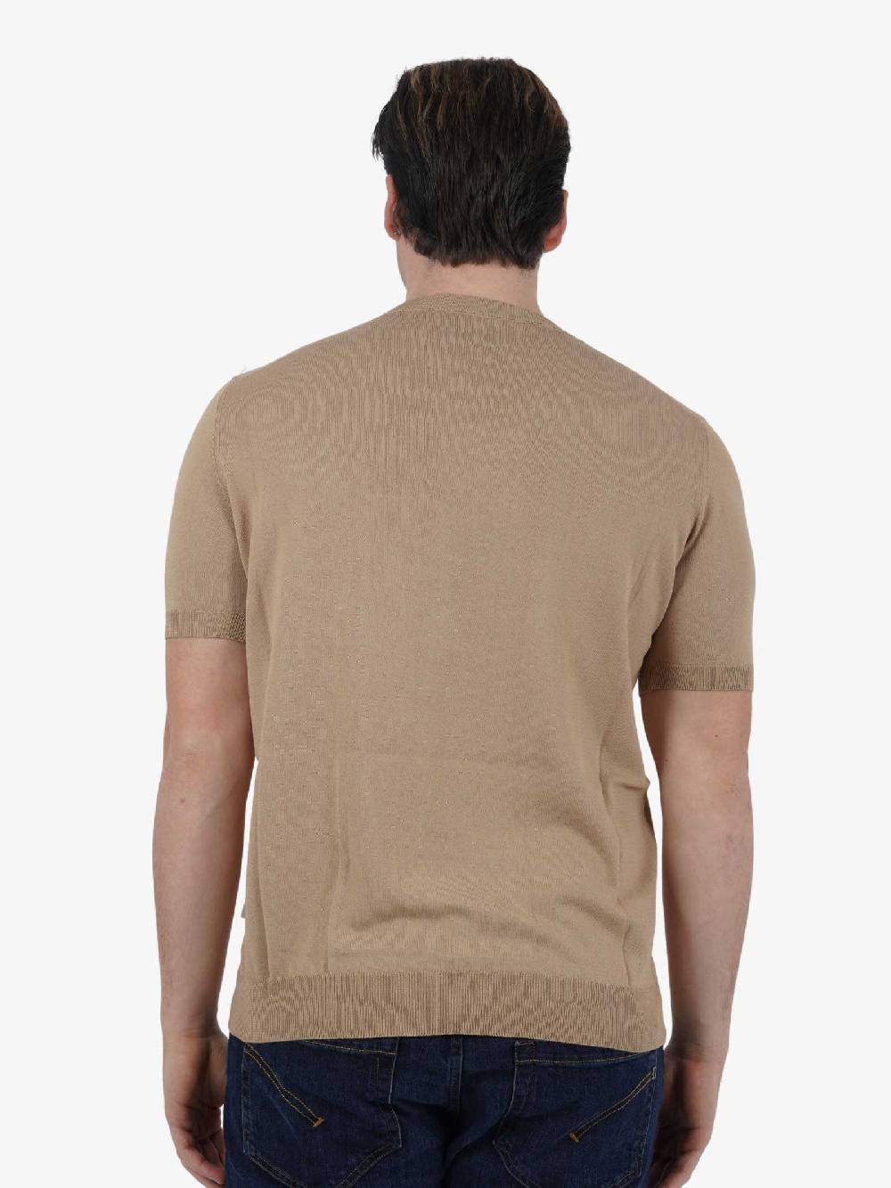 AMARANTO Maglia B9B0021 Uomo Cotone Beige