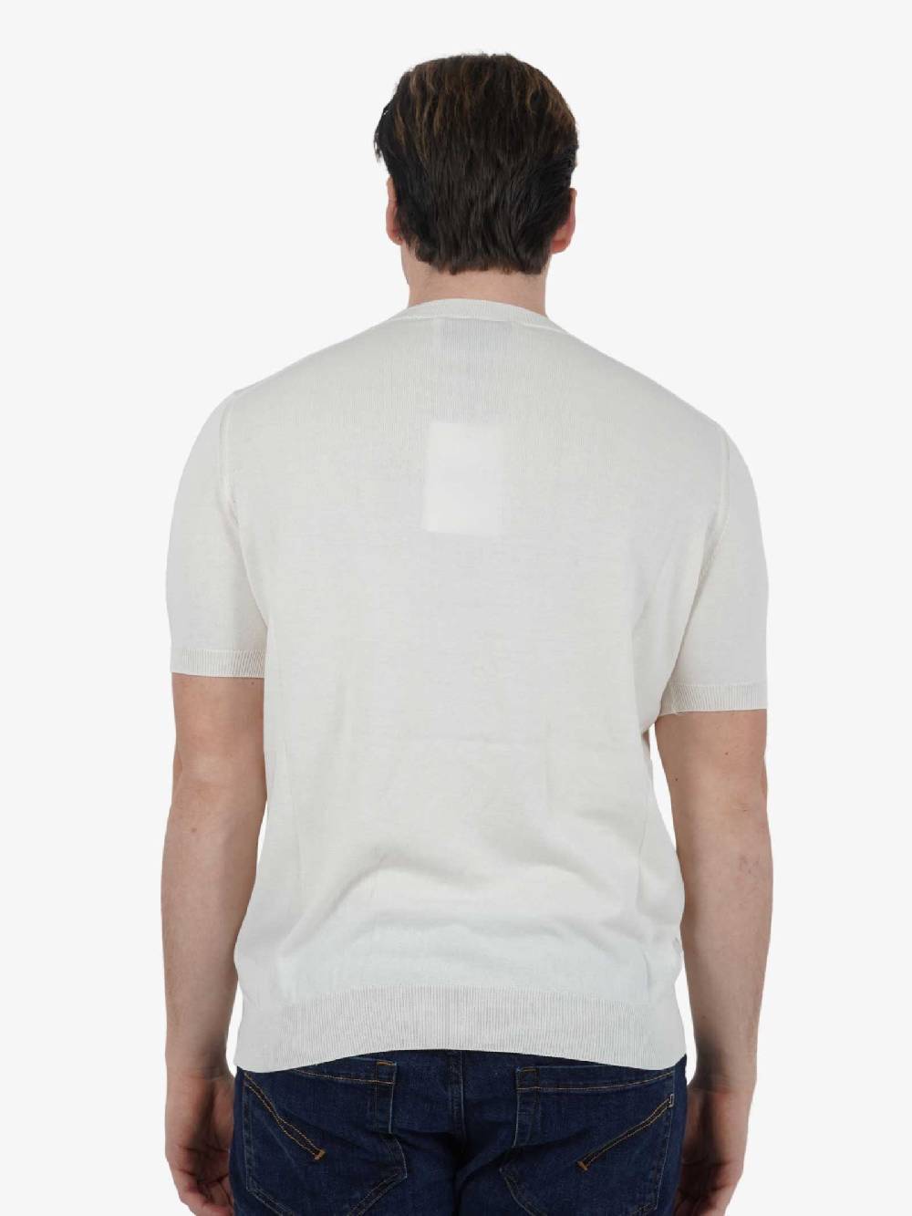 AMARANTO Maglia B9B0021 Uomo Cotone Panna