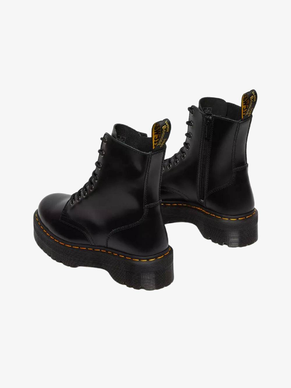 DR. MARTENS Anfibi Platform Jadon Smooth Donna In Pelle Nero