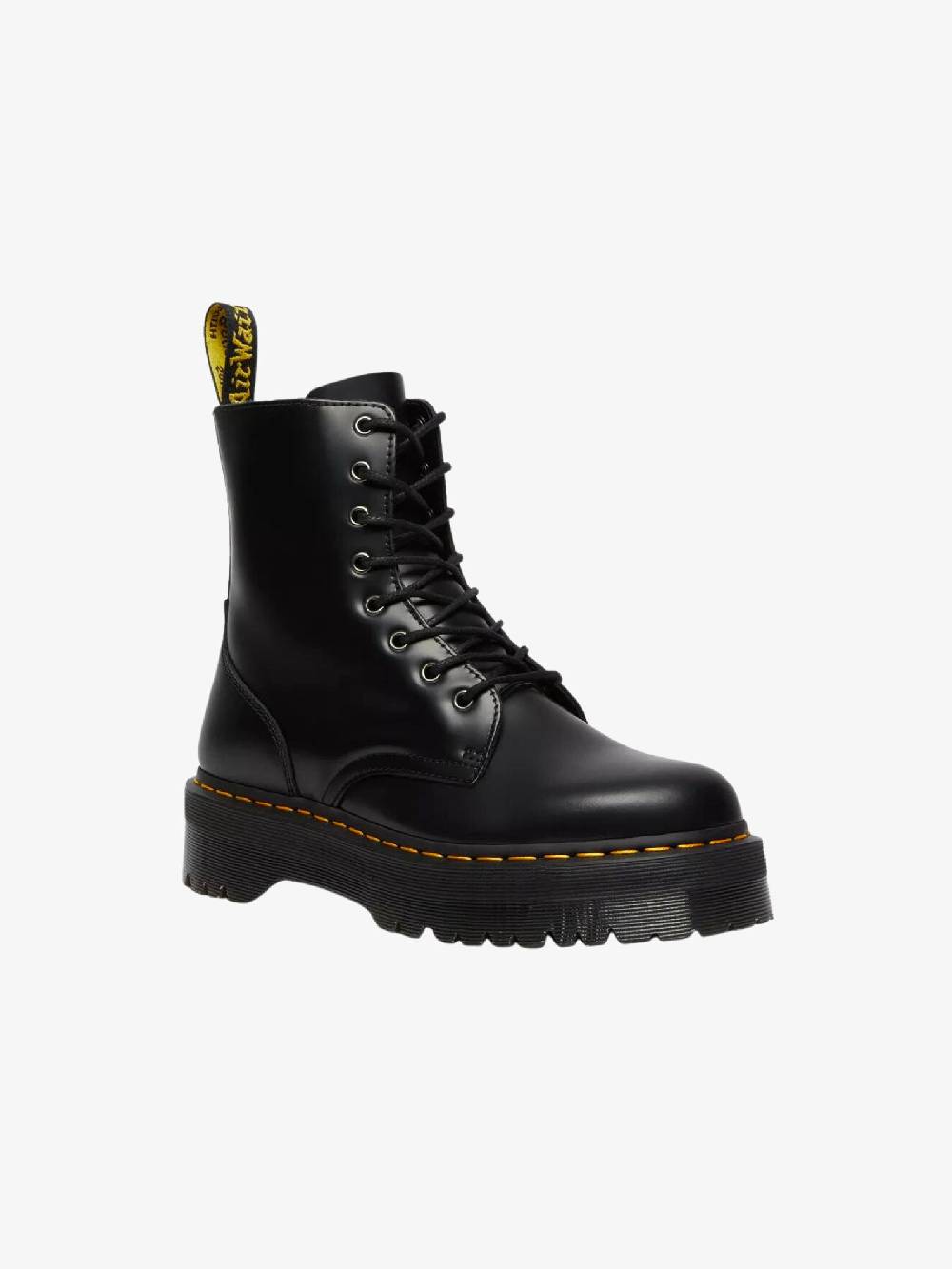 DR. MARTENS Anfibi Platform Jadon Smooth Donna In Pelle Nero