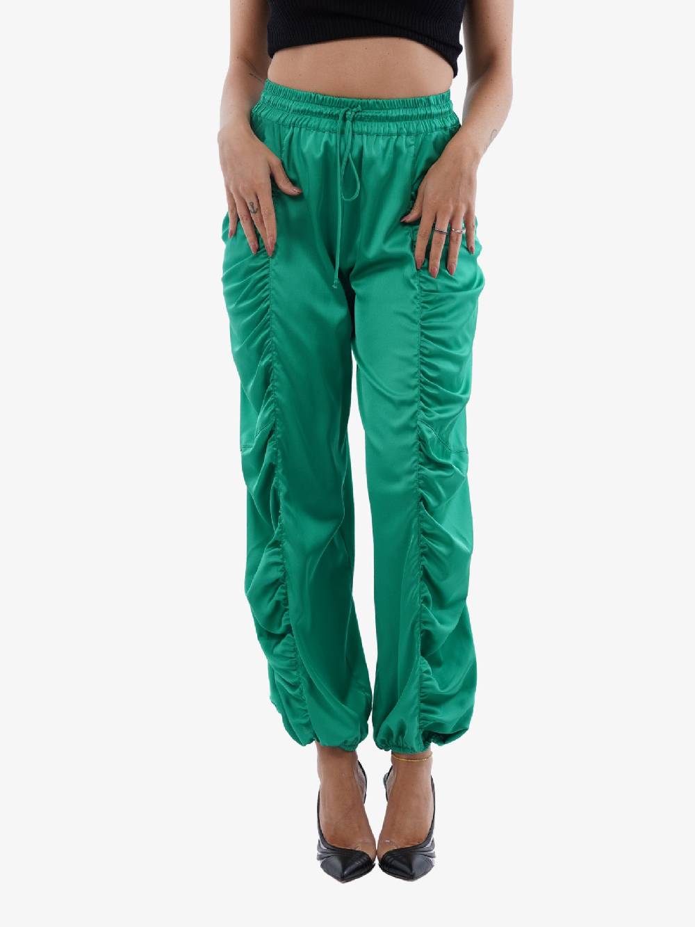 ANIYE BY Pantalone Jogging Verde Eda Donna