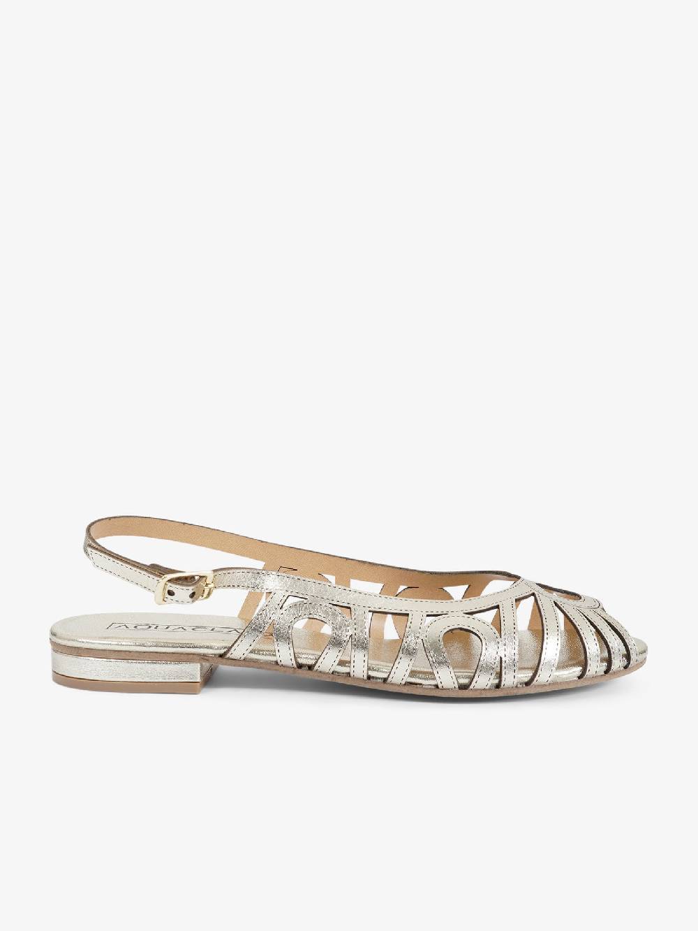 AQUACLARA Sandali bassi CAPRAIA-20 donna pelle oro