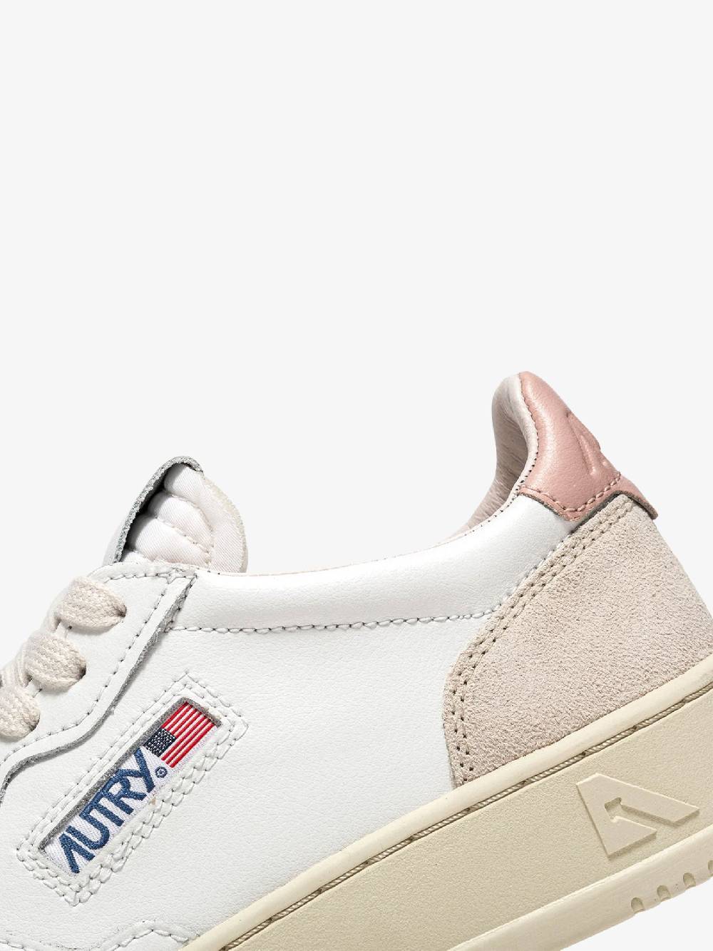 AUTRY Sneakers AULW Donna In Pelle Bianco/rosa