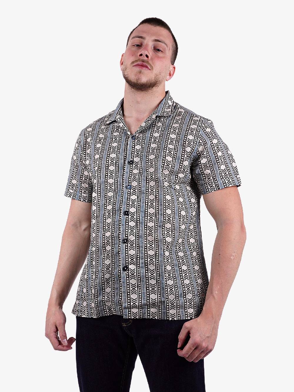 BASTONCINO Camicia A Fantasia Hawaii Uomo