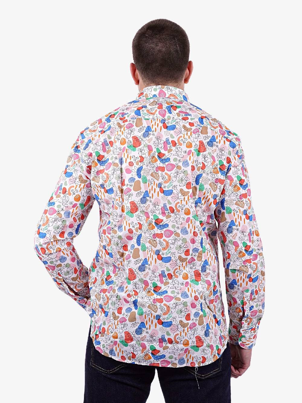BASTONCINO Camicia A Fantasia Uomo Multicolore