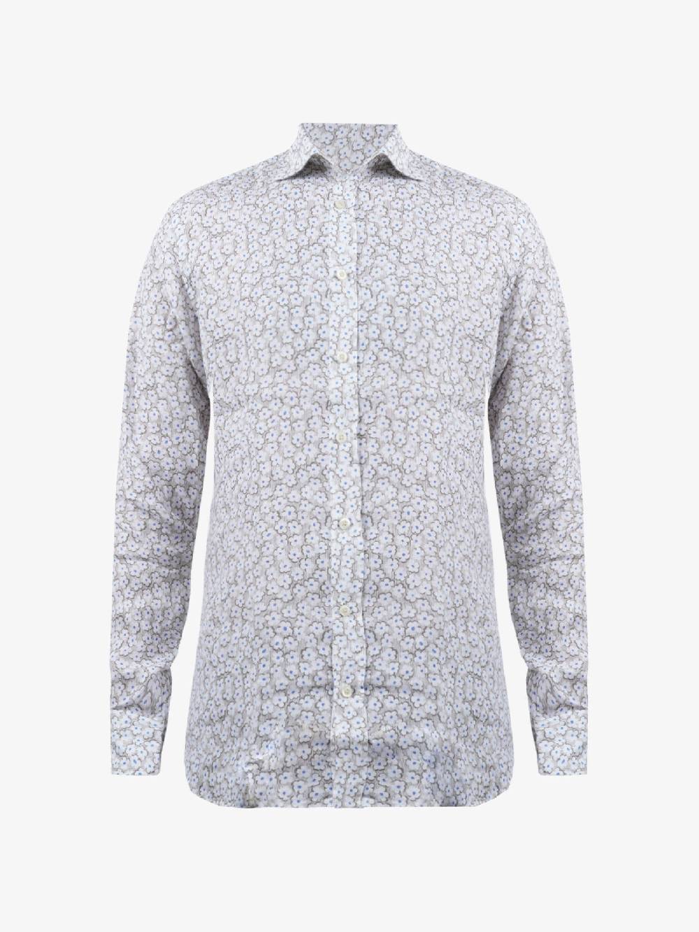 BASTONCINO Camicie Uomo Lino Beige Simo Collo 164