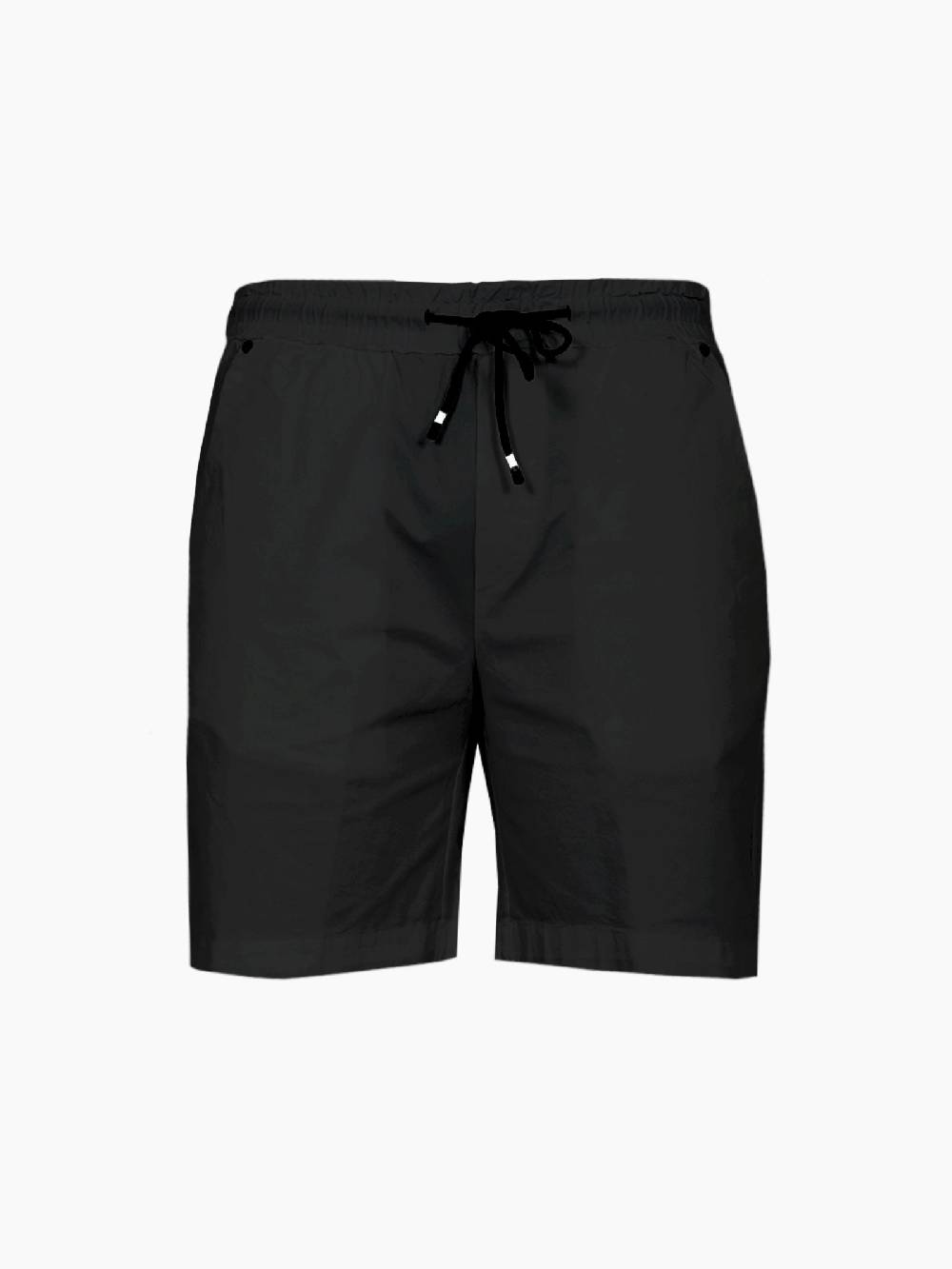 WHITE OVER Bermuda 00405 uomo in cotone bianco nero