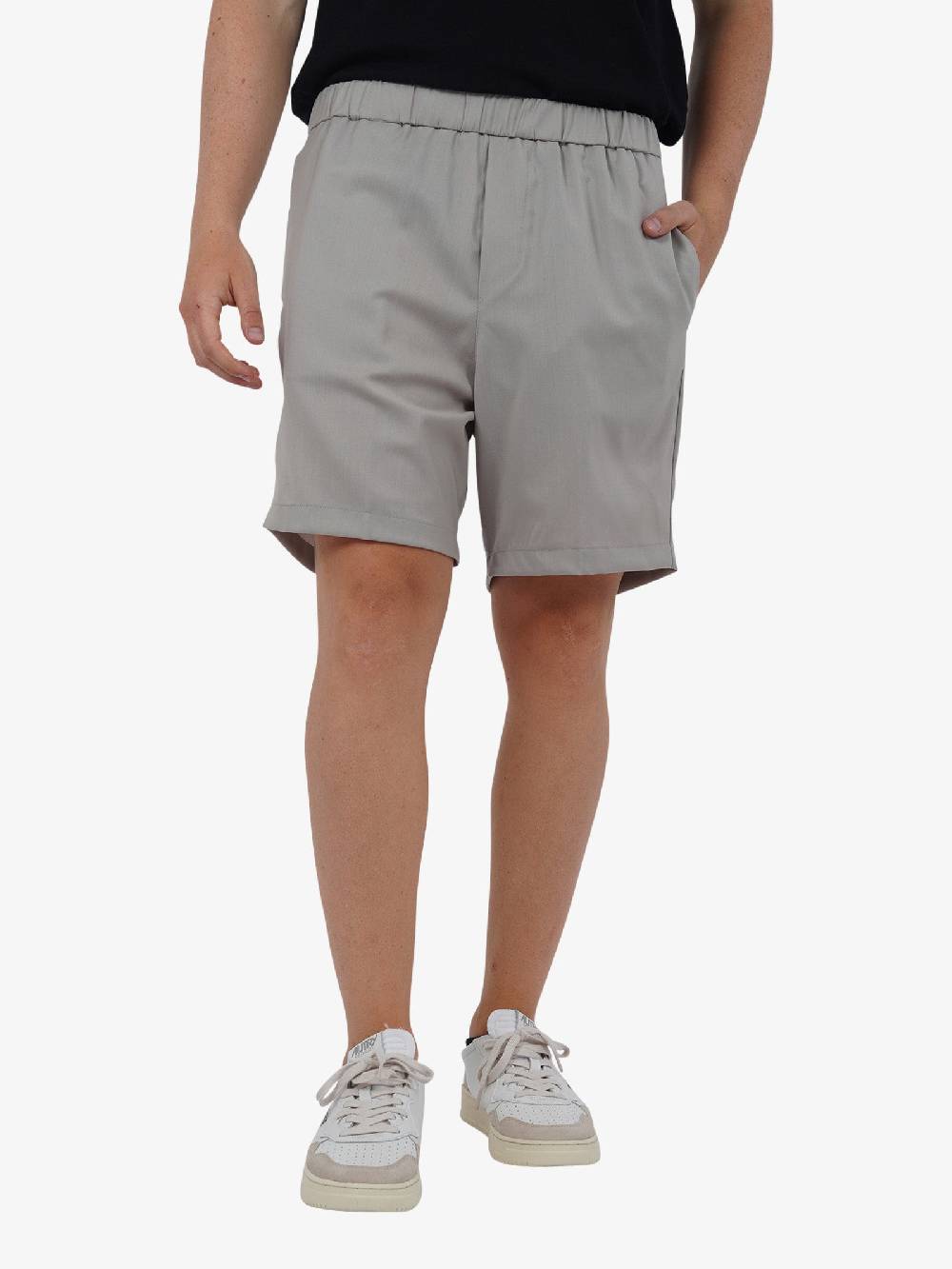 YES LONDON Bermuda al ginocchio XS4222 uomo lana beige