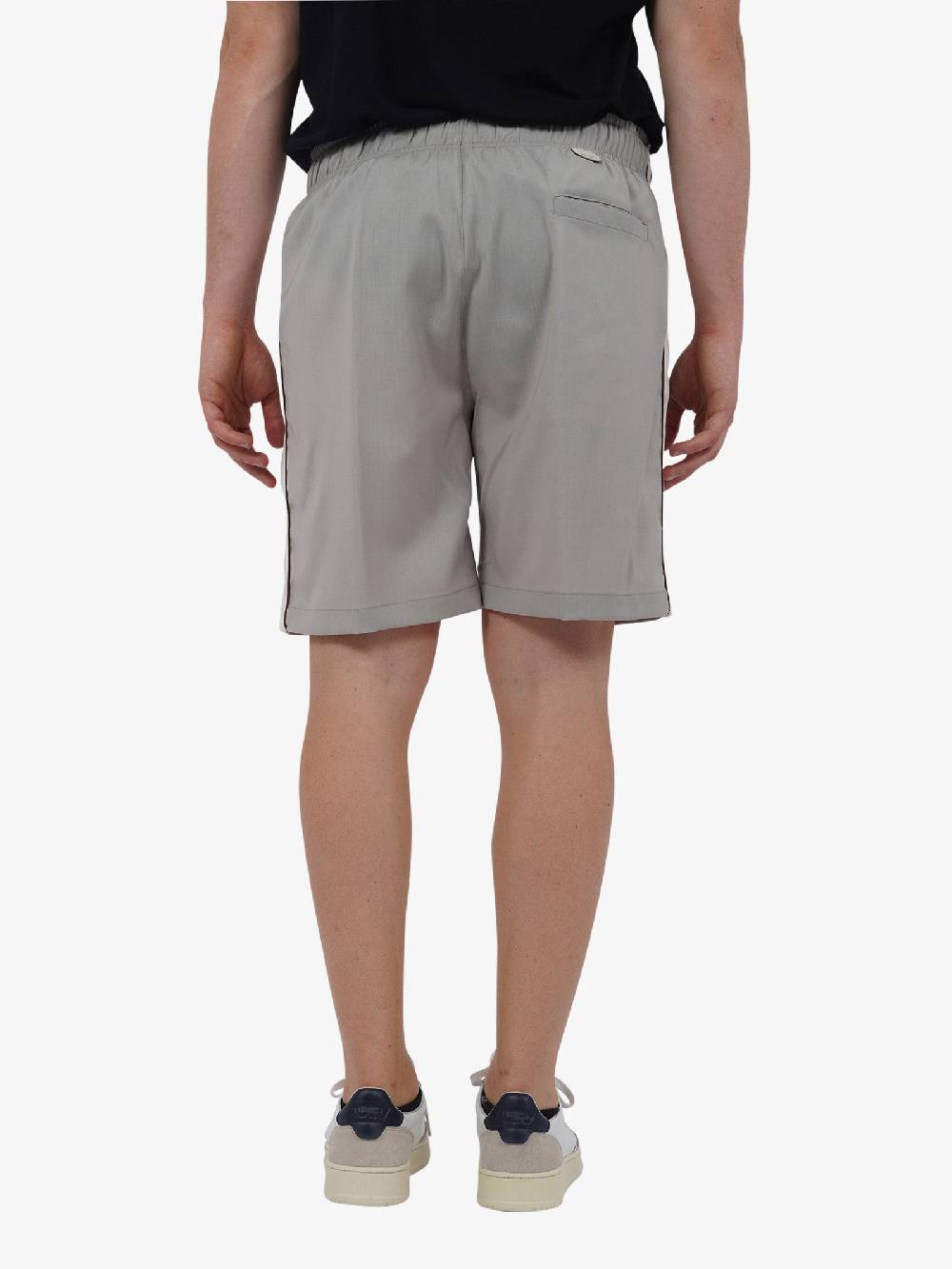 YES LONDON Bermuda Con Bande Laterali XS4215 Uomo Lana Beige