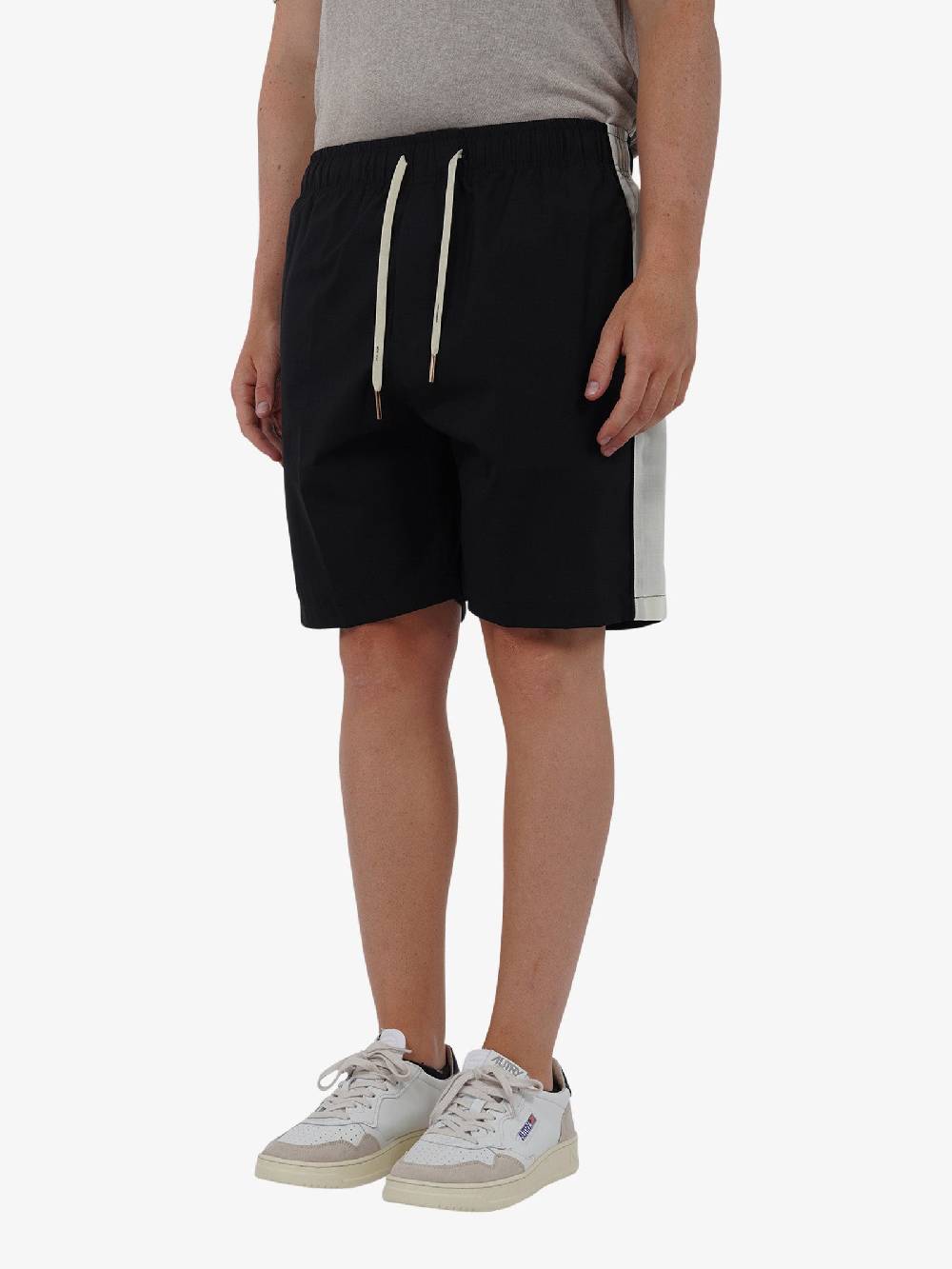 YES LONDON Bermuda Con Bande Laterali XS4215 Uomo Lana Nero