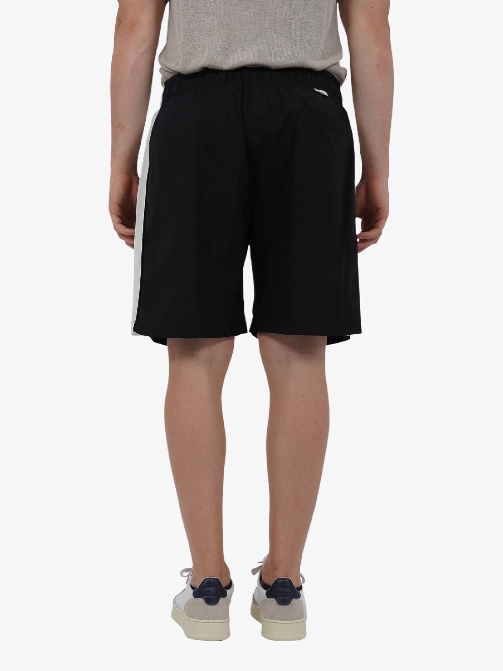 YES LONDON Bermuda Con Bande Laterali XS4215 Uomo Lana Nero