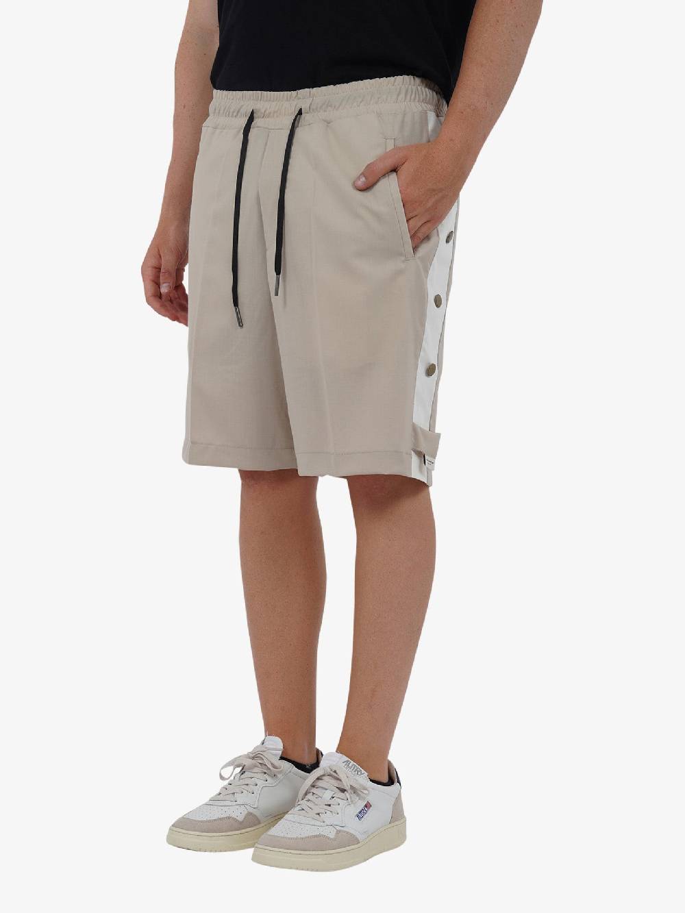 YES LONDON Bermuda Con Elastico XS4216 Uomo Lana Beige