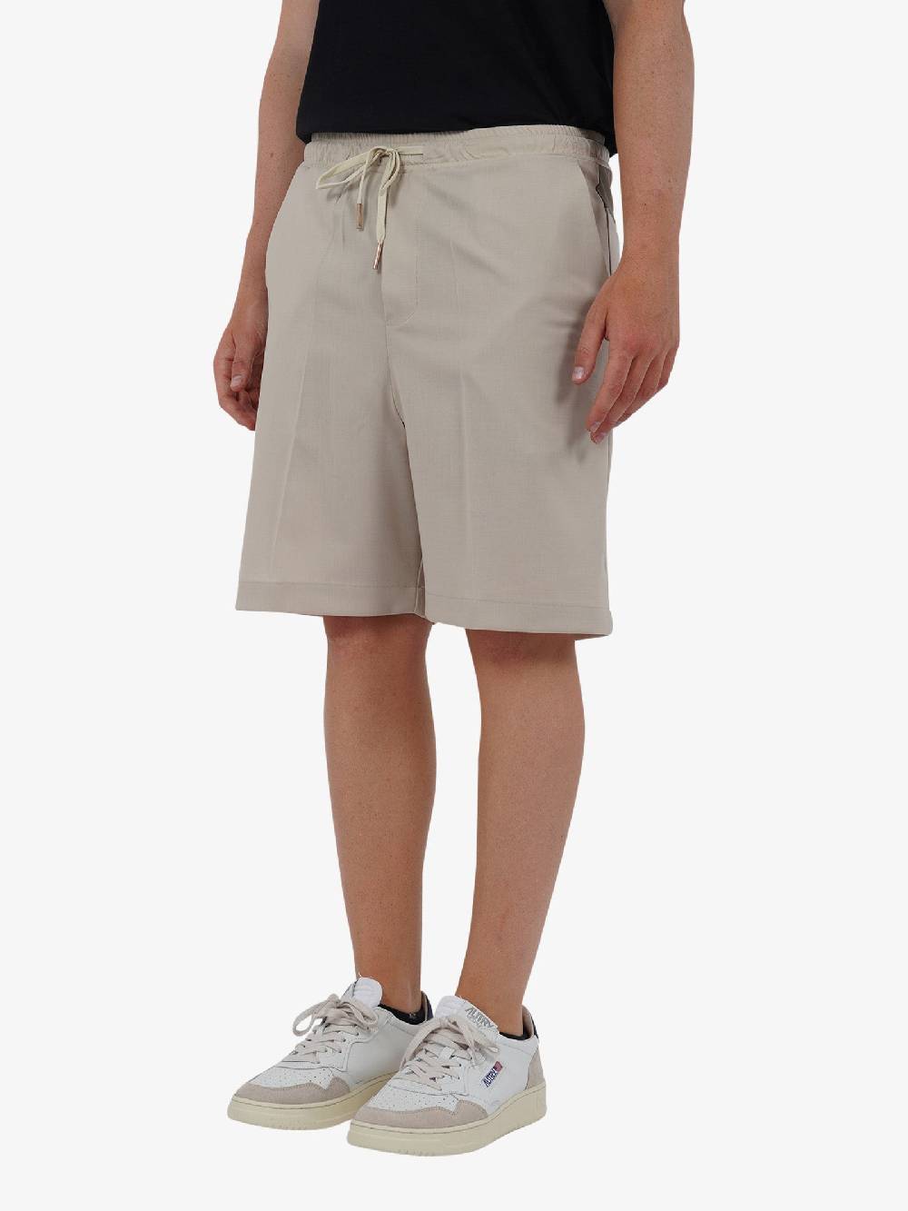 YES LONDON Bermuda Con Elastico XS4221 Uomo Lana Beige