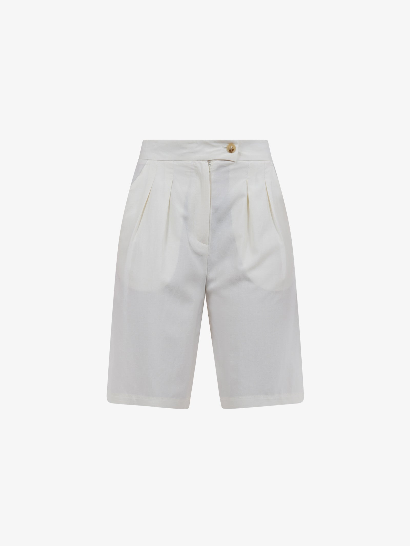 VICOLO Bermuda Con Pieghe TB1568 Donna Viscosa Beige