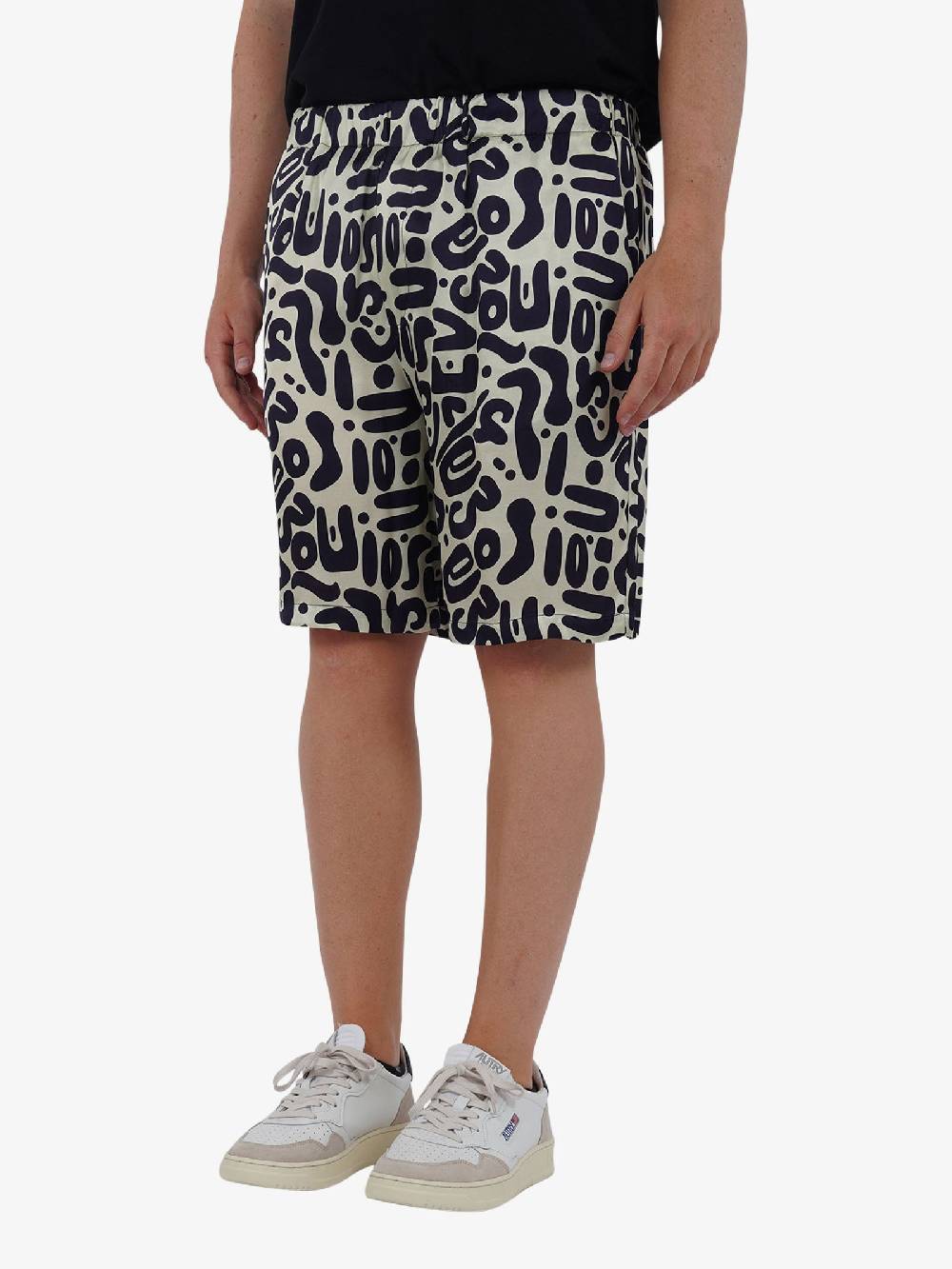 C93 Bermuda Con Stampa C93-2156C491 Uomo Viscosa Blu