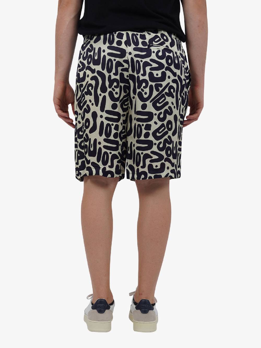 C93 Bermuda Con Stampa C93-2156C491 Uomo Viscosa Blu