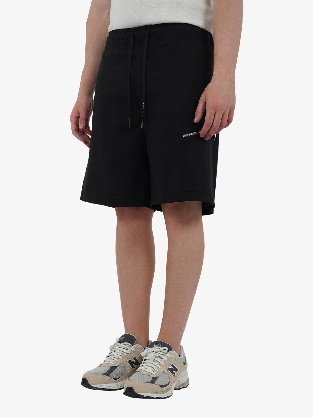 YES LONDON Bermuda Con Tasca Zip XS4224 Uomo Cotone Nero