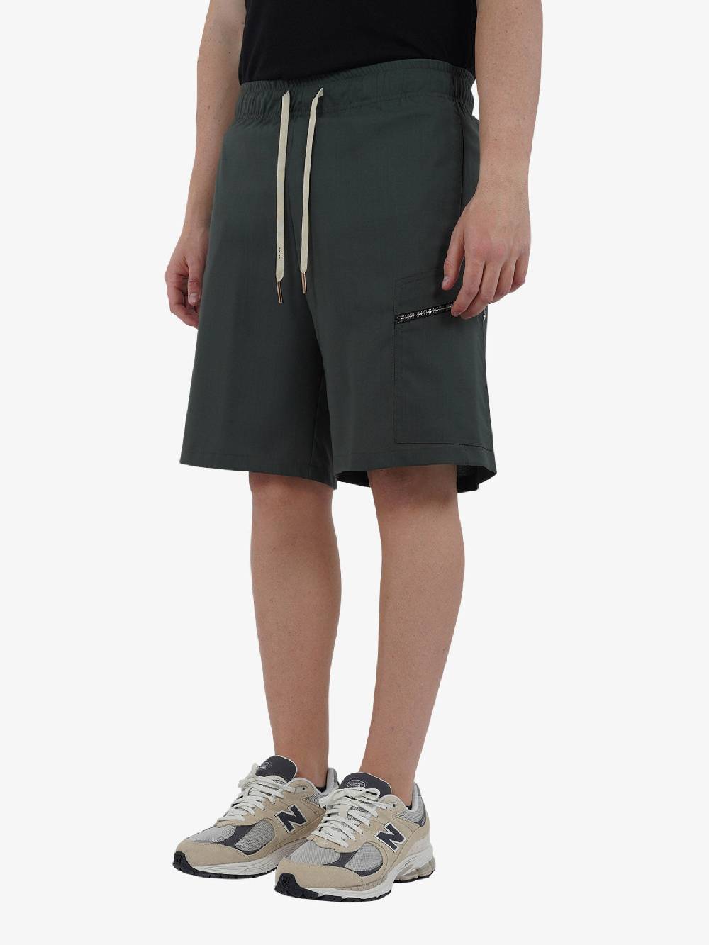 YES LONDON Bermuda Con Tasca Zip XS4224 Uomo Cotone Verde