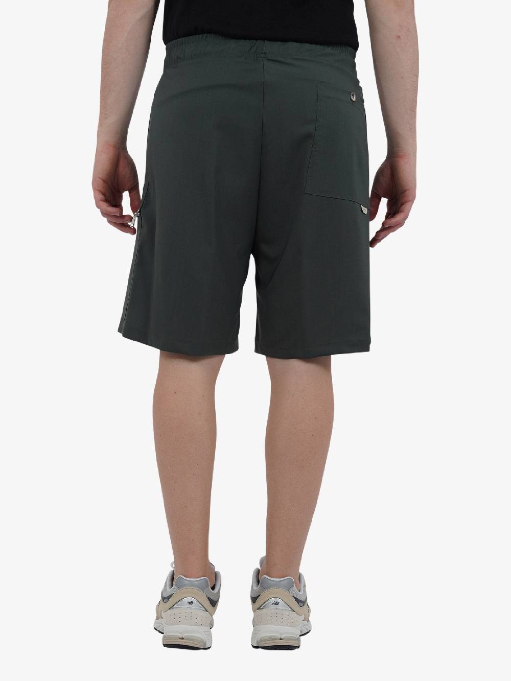 YES LONDON Bermuda Con Tasca Zip XS4224 Uomo Cotone Verde