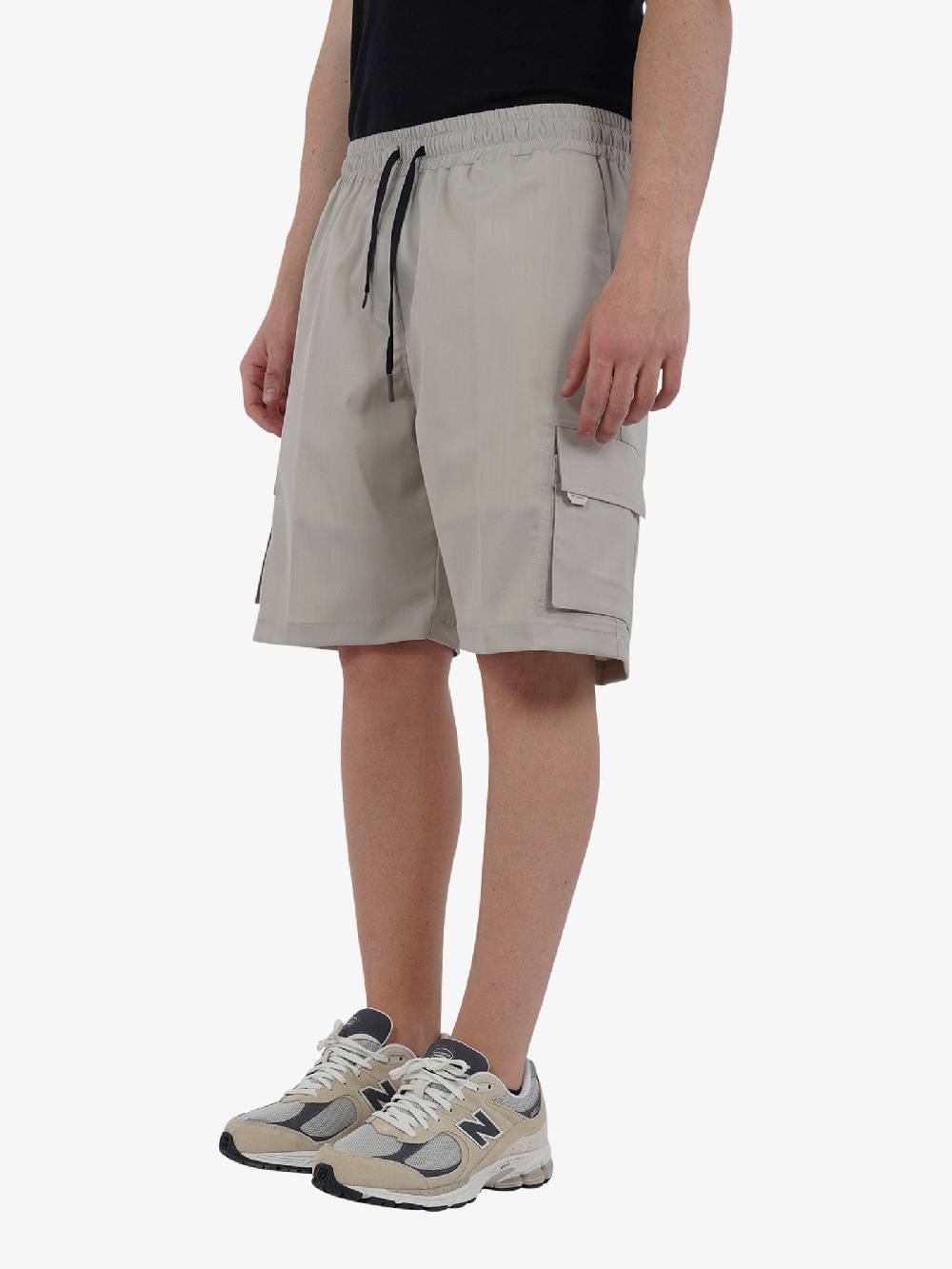 YES LONDON Bermuda Con Tasconi XS4211 Uomo Lana Panna