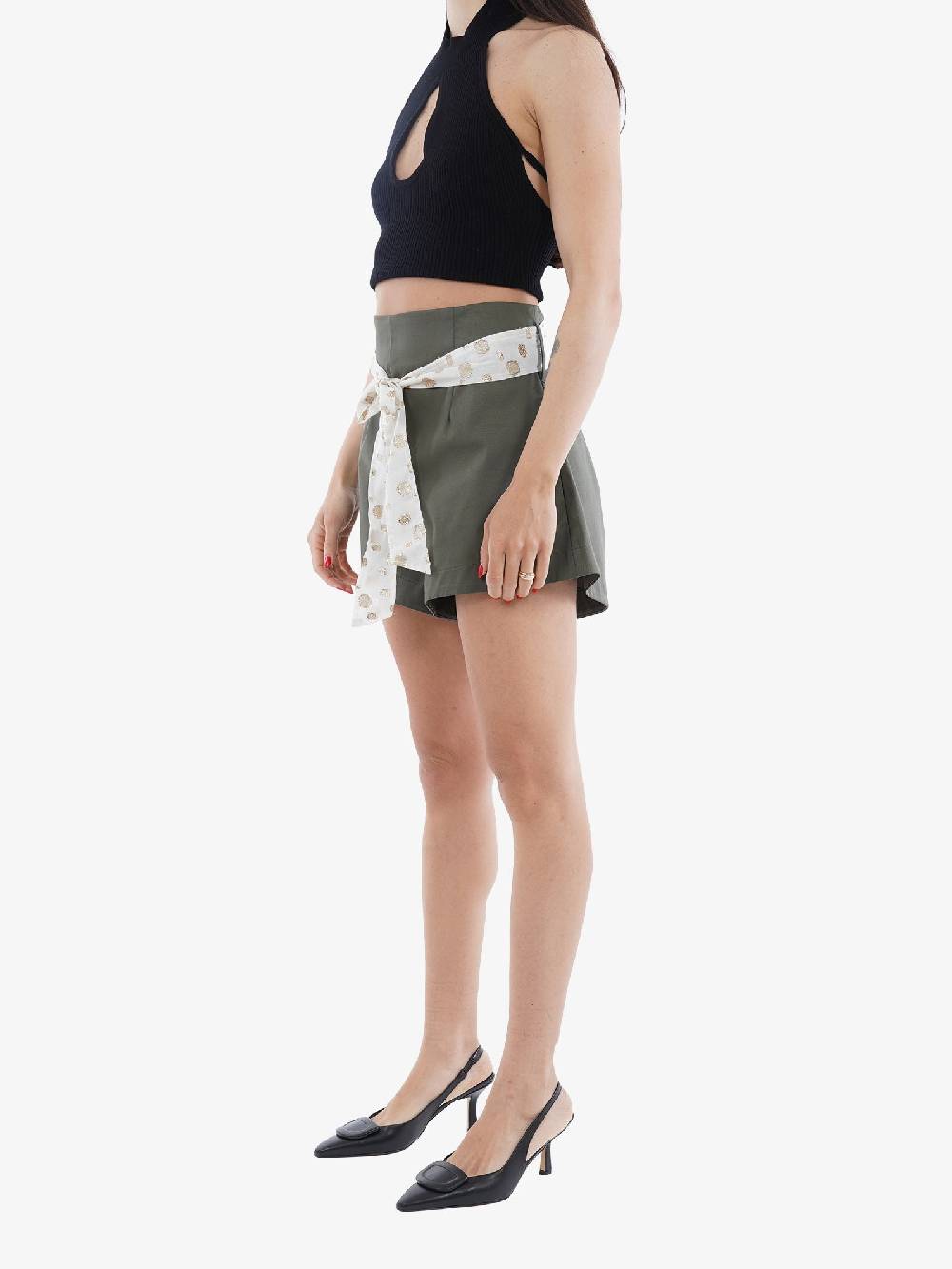 GINA Bermuda Gaia In Cotone Verde Casual E Confortevole