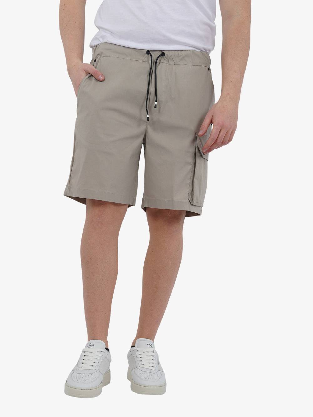 WHITE OVER Bermuda SHAHIR BER/801 Uomo Cotone Beige