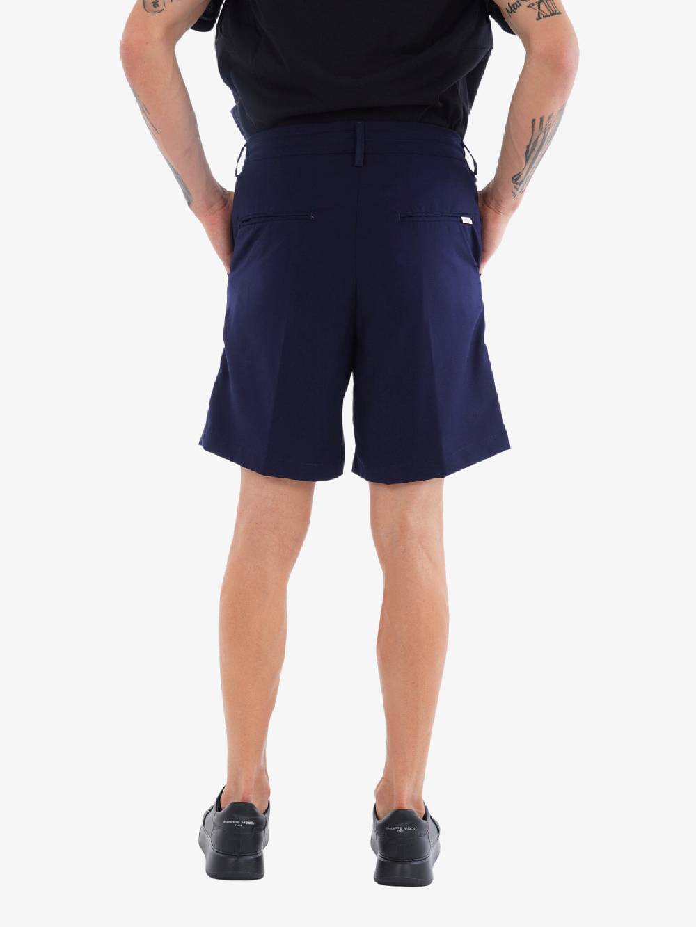 BY AND Bermuda Star Mill 88 Uomo In Fresco Lana Blu