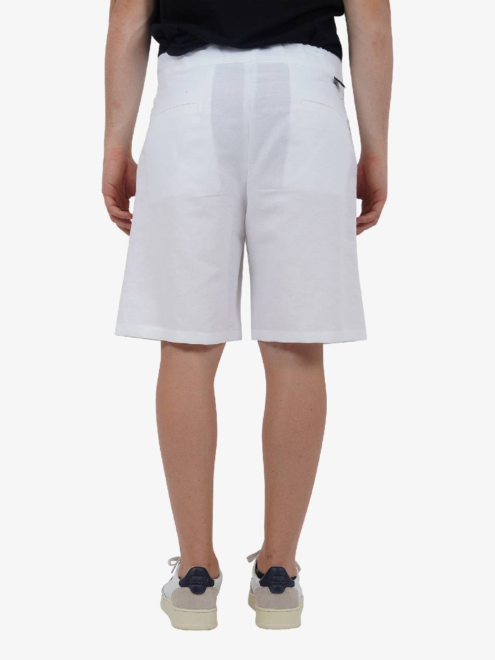 LOW BRAND Bermuda Tokyo L1PSS246765 Uomo Lino Bianco