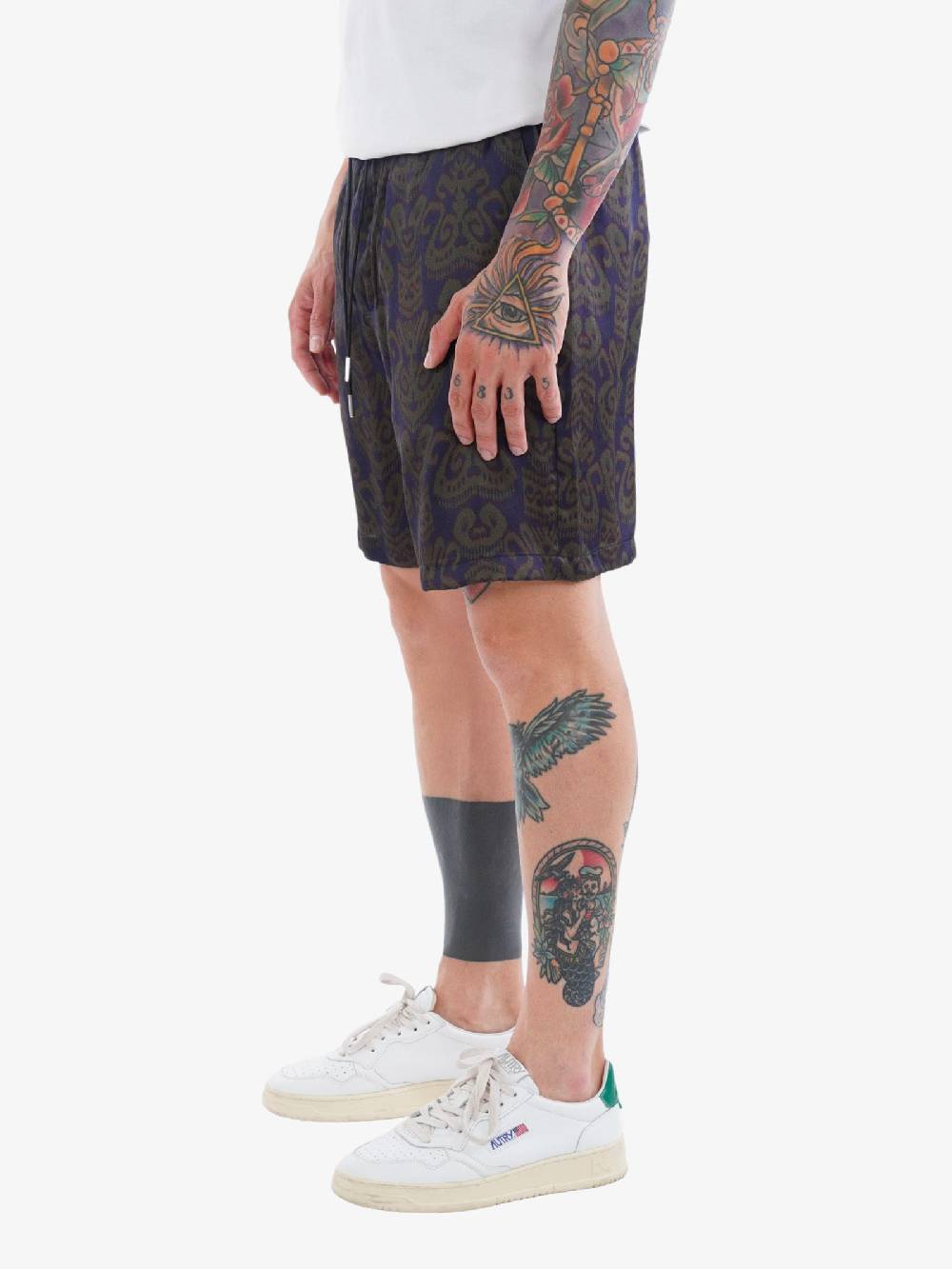 LOW BRAND Bermuda Uomo Multicolore Blu In Viscosa Con Stampa