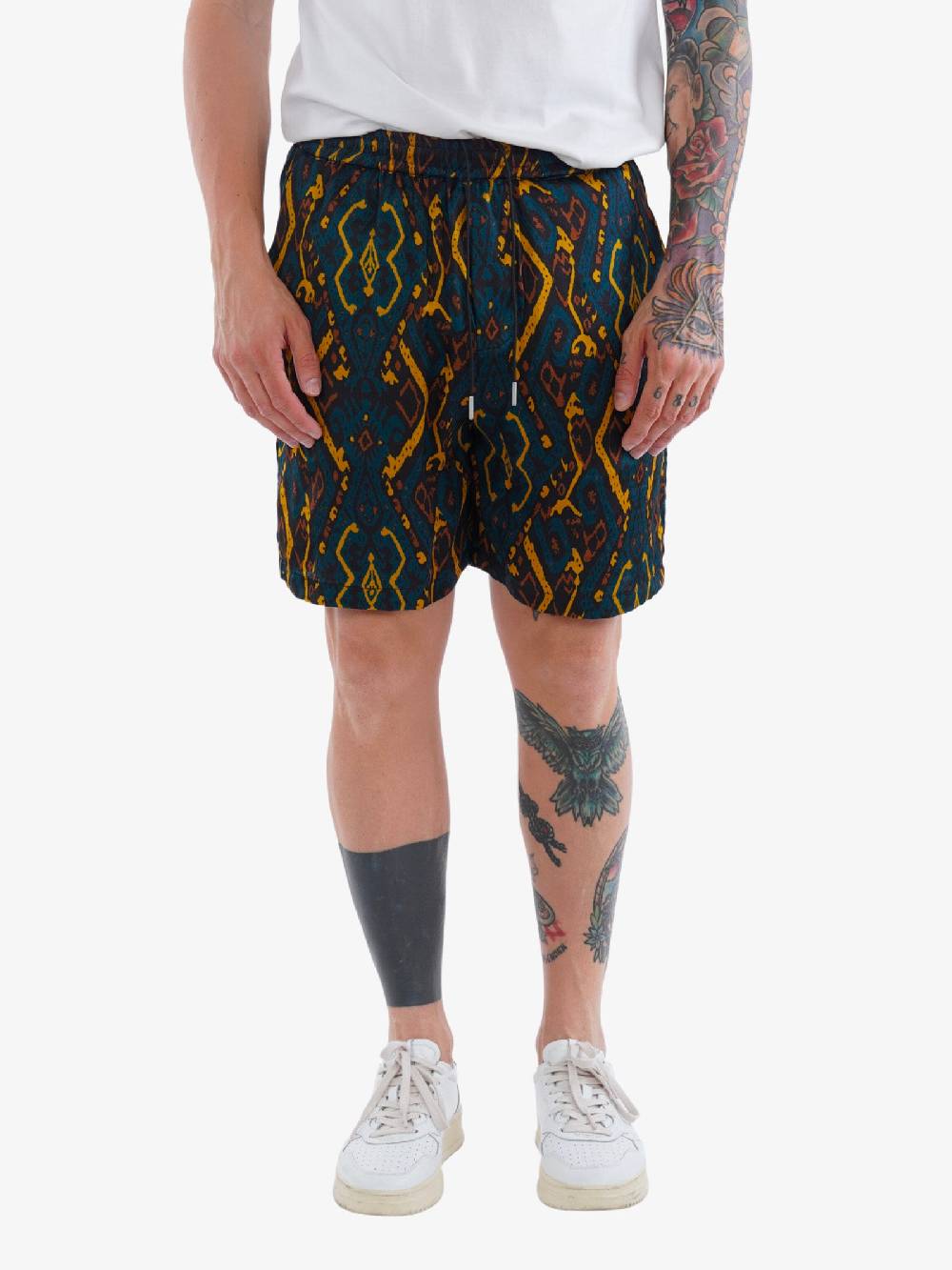 LOW BRAND Bermuda Uomo Multicolore In Viscosa Con Stampa