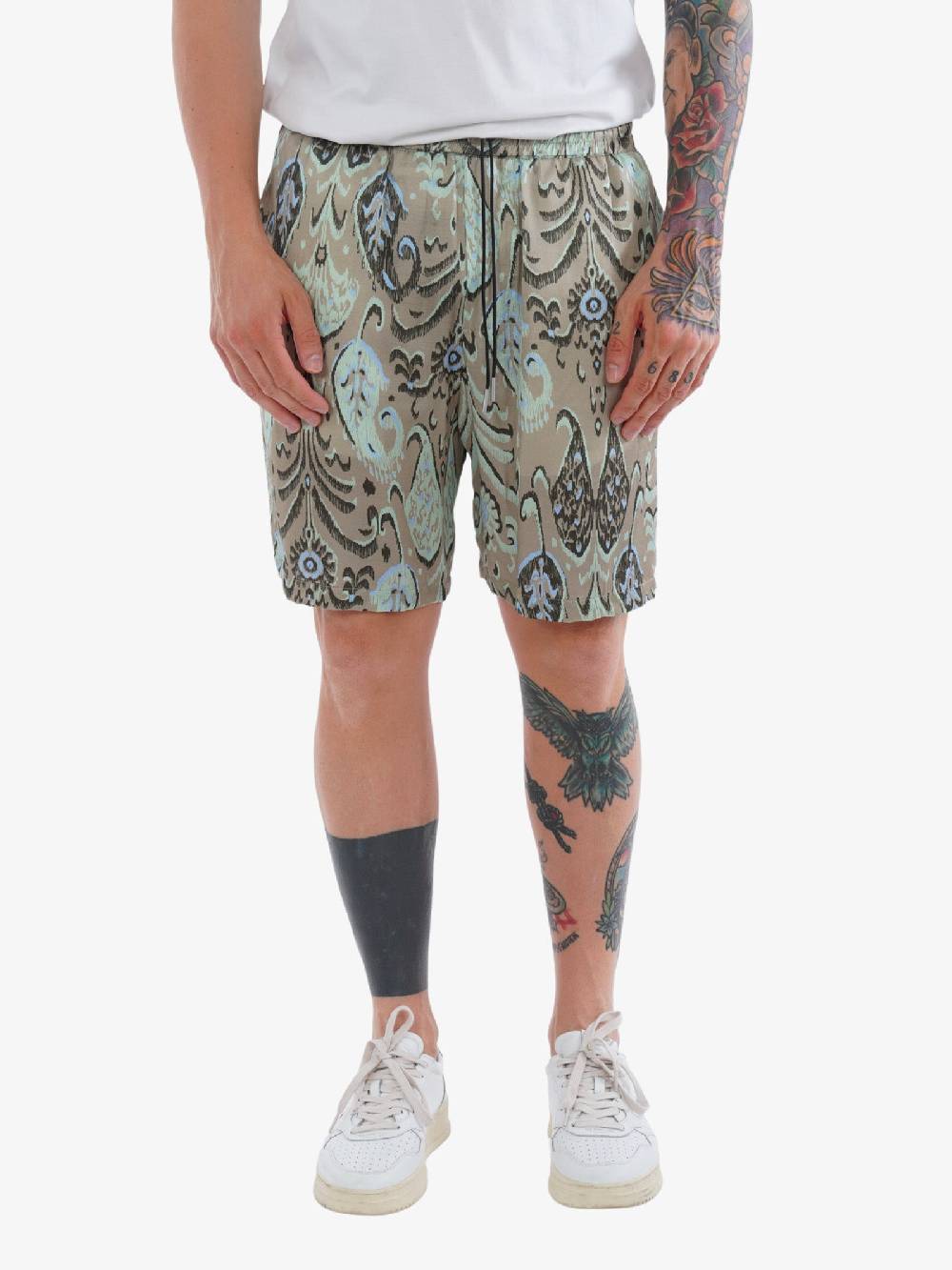 LOW BRAND Bermuda Uomo Multicolore Verde Con Stampa