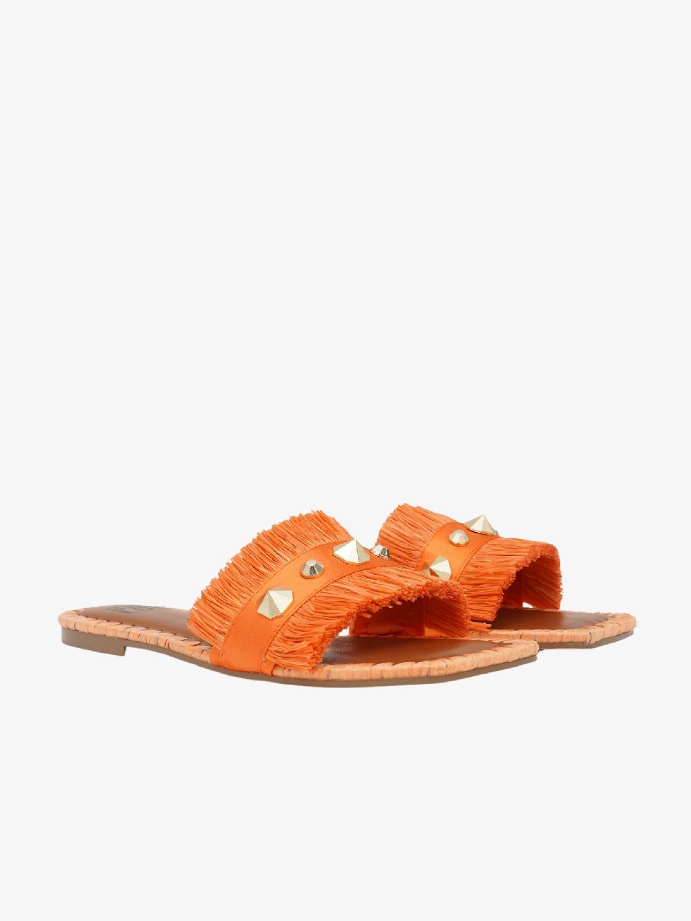 BIBI LOU Sandali Alexis Donna In Rafia Arancione