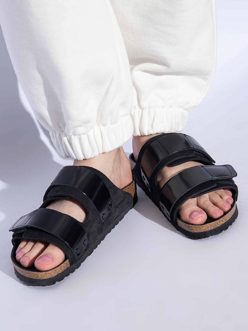 BIRKENSTOCK Ciabatte Uji 1026570 Donna Pelle Nero