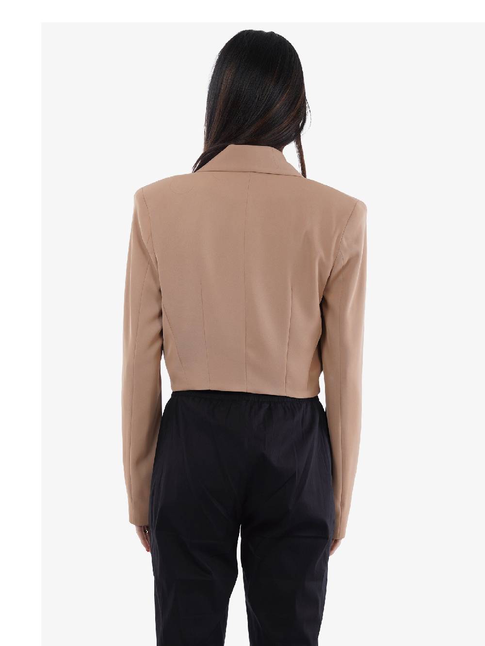 MONIQUE GARCONNE Blazer Donna Poliestere Marrone G167CAPPUCCINO