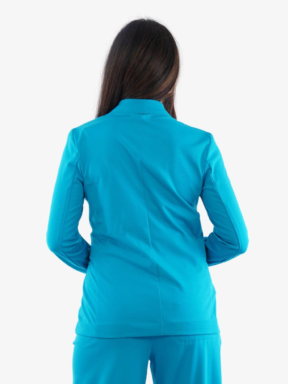 MERCI Blazer In Viscosa Azzurro Con Taglio Elegante Donna