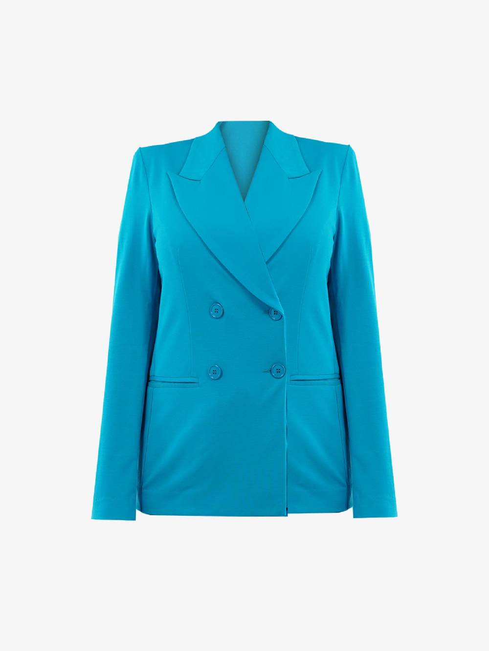 MERCI Blazer in Viscosa Azzurro con Taglio Elegante Donna