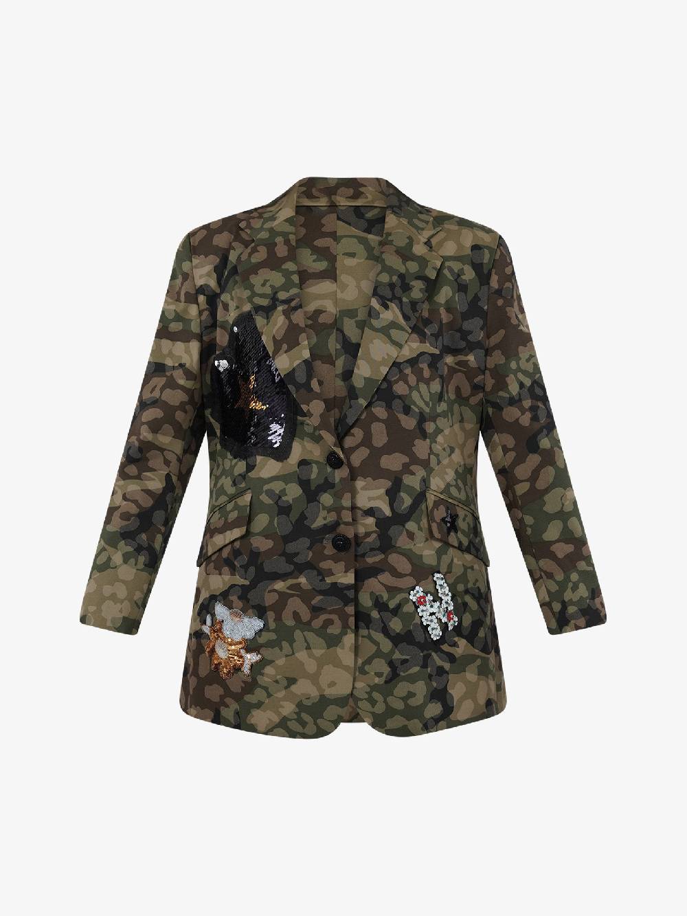 NORA BARTH Blazer Monopetto 24208-142 Donna Viscosa Camouflage