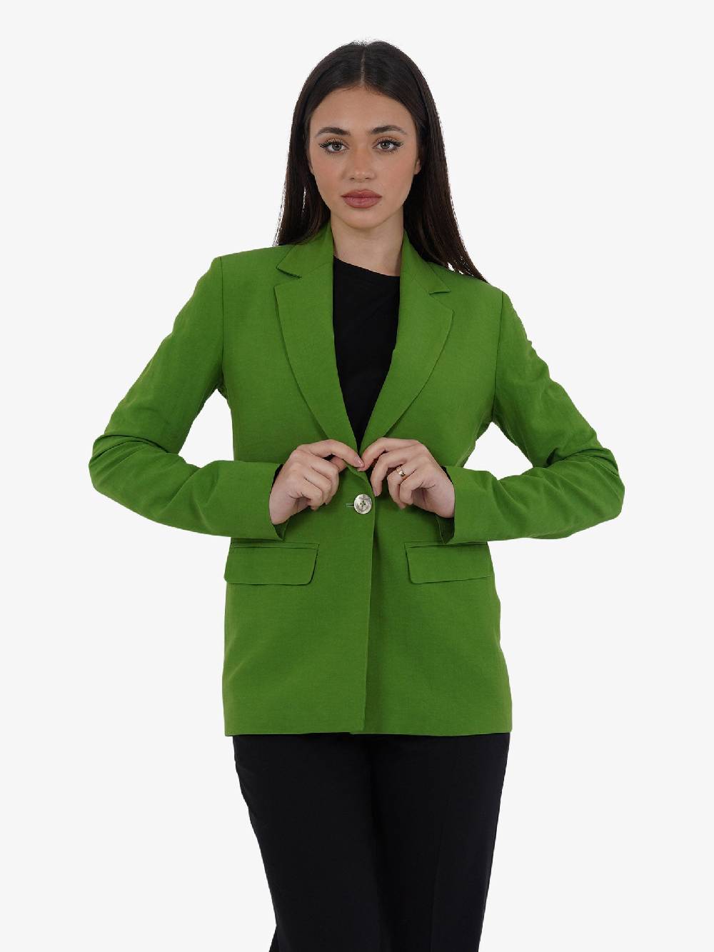 MERCI Blazer Monopetto G343 Donna In Viscosa Avocado